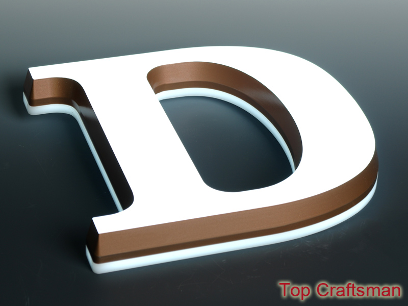 Outdoor used advertising front light 3d acrylic letters