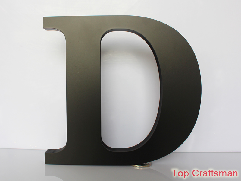 Flat cut aluminium letters